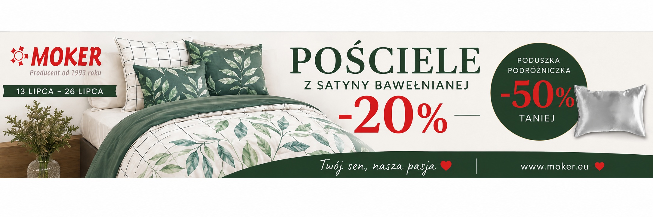 banner 20 posciele 50 podrozniczka